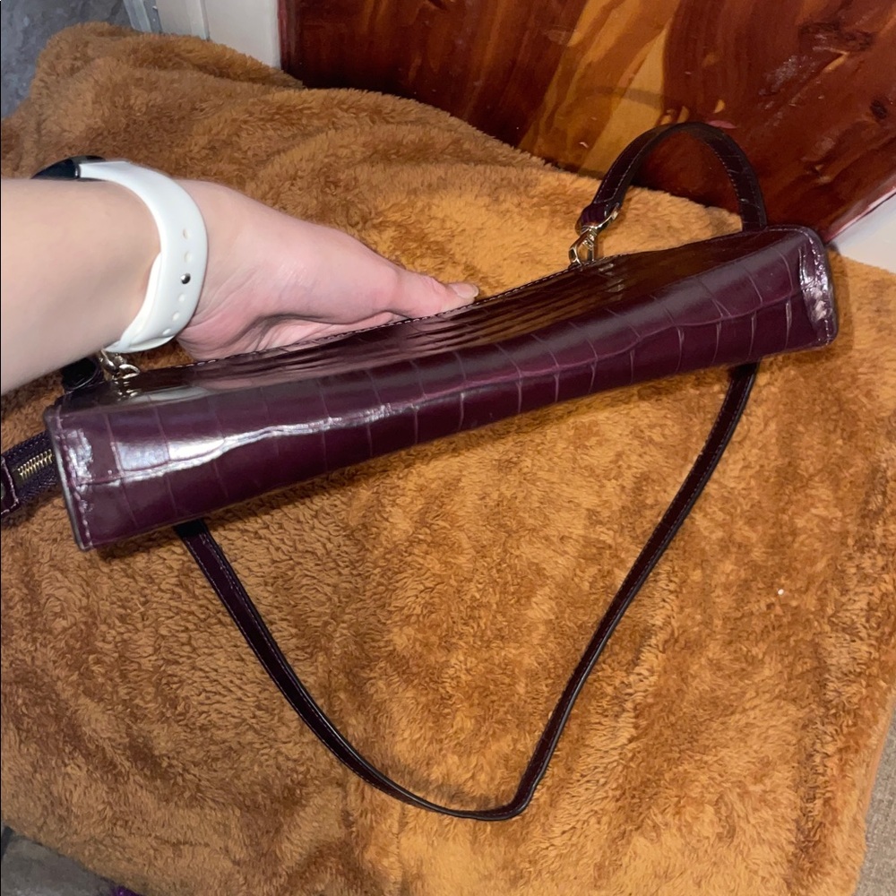 Michael Kors Croc Embossed Leather Crossbody - Picture 4 of 14